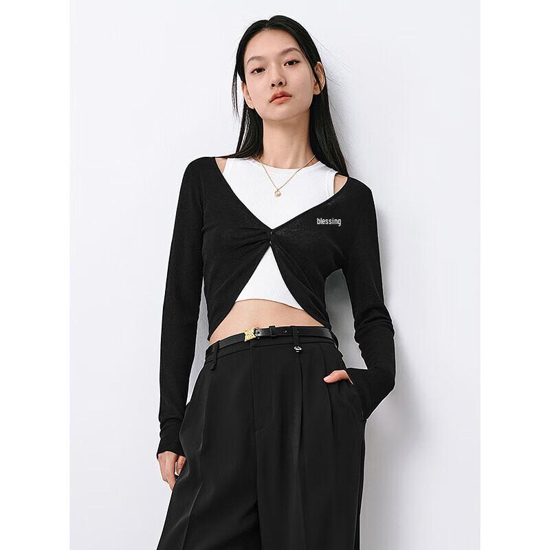 

PEACEBIRD Women s Lightweight V-Neck Knit Cardigan L