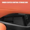 Lower Console Tray Insert for Car Storage, Sectioned Console Bin with Grip Pattern for Phone, Cards, Coins, and Small Items for Daily Use