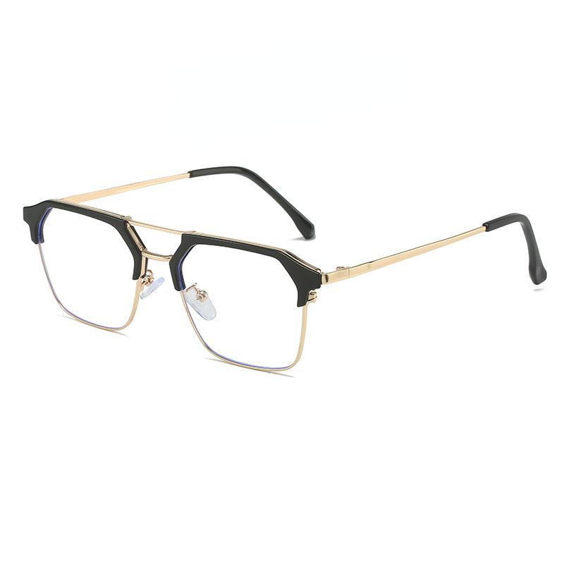Ochelari cu dioptrii negative cu lentile duble pentru bărbați și femei, ochelari de miopie anti-lumină albastră, ochelari retro pentru vedere de aproape, ochelari de vedere la modă, ochelari cu prescripție