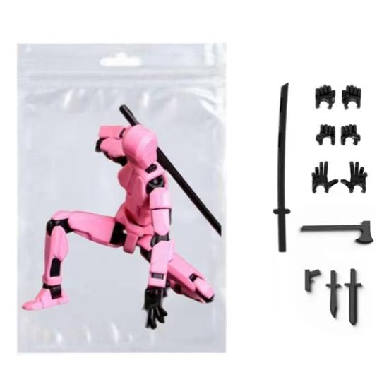 3D-gedrucktes, bewegliches Puppenmodell mit mehreren Gelenken, komplett montierte Actionfigur, Dummy-Roboter, Anime-Figuren, Zappelspielzeug für Jungen, Sammler, Desktop-Dekorationen