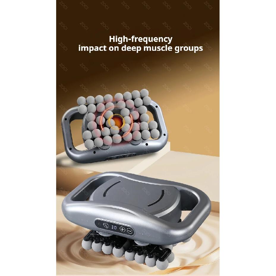 42 Head Massage Gun Professional Muscle Fascia Gun Powerful Vibration Deep Tissue Massager for Shoulder Waist Back Leg Body