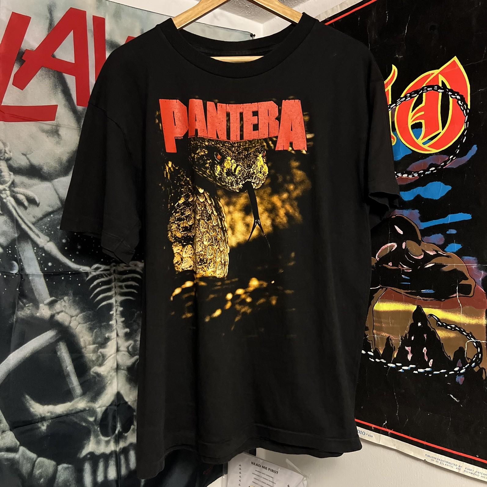 Vintage 1990s Pantera The Great Southern Trendkill T Shirt Snake MINT Original L S