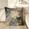 Art ffashion LLotus Cushion Cover Pillow Case Antidustmite Pillowcase Silky Short Plush Sofa Cushion Cover hot