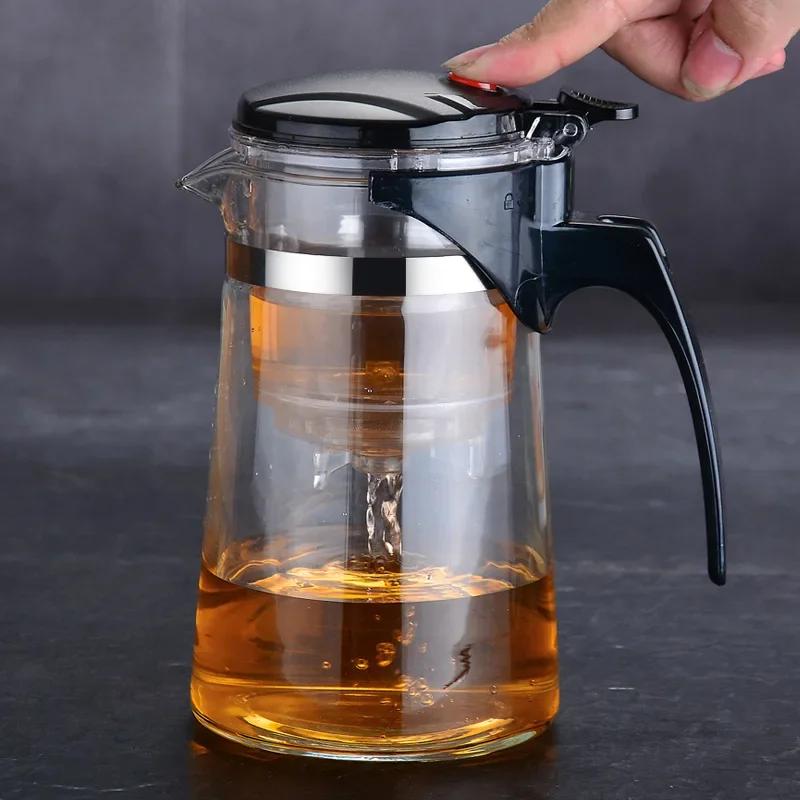 Heat Resistant Glass Teapot With Infuser Filter Chinese Kung Fu Puer Oolong Tea Teapot 500ML-900ML Tea Pot Water Kettle