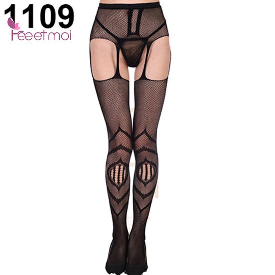 Sexy Pantyhose Enchanting Waist Curve Breathable Sleep Colthes Seamless Sexy Wear Long Mesh Lace Stocking Women Socks
