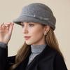 Pălărie de damă tip găleată din fetru de lână cu fundă