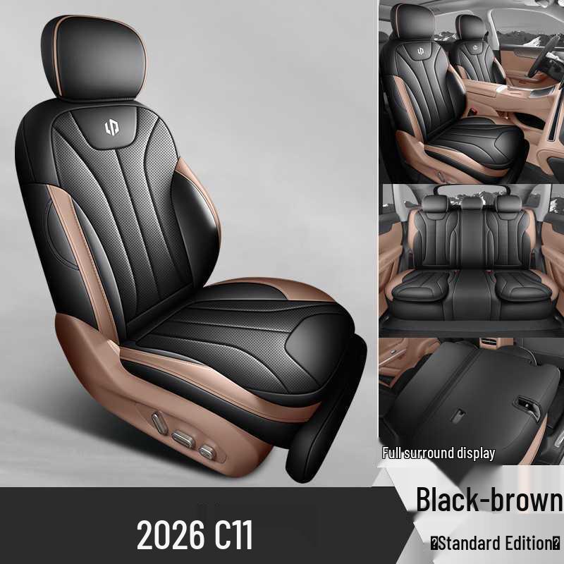 Leapmotor C11 Universal Four-Season Breathable Leather Car Seat Covers Pads (2024-2026)