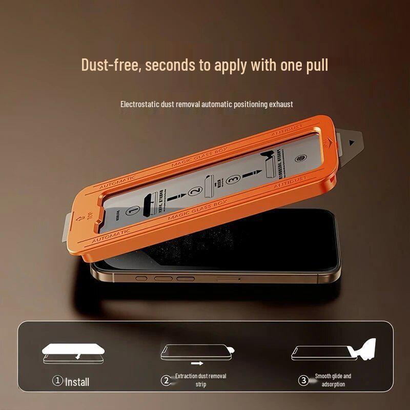 Privacy Protection Dust-Free Tempered Film for Apple iPhone 15/13/16 Pro Max