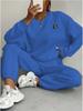 2026 Autumn/Winter Women's Jacquard Long-Sleeve Sweatshirt and Pants Set