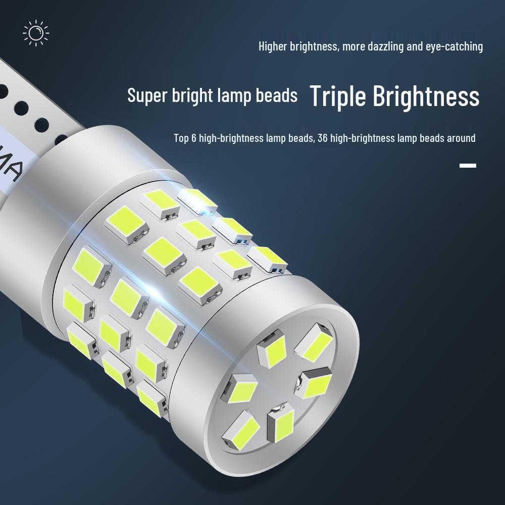 Motorcycle & Car Dual Color High Brightness T10/T15 42SMD Parking/Turn Signal W5W Tail Light Bulb