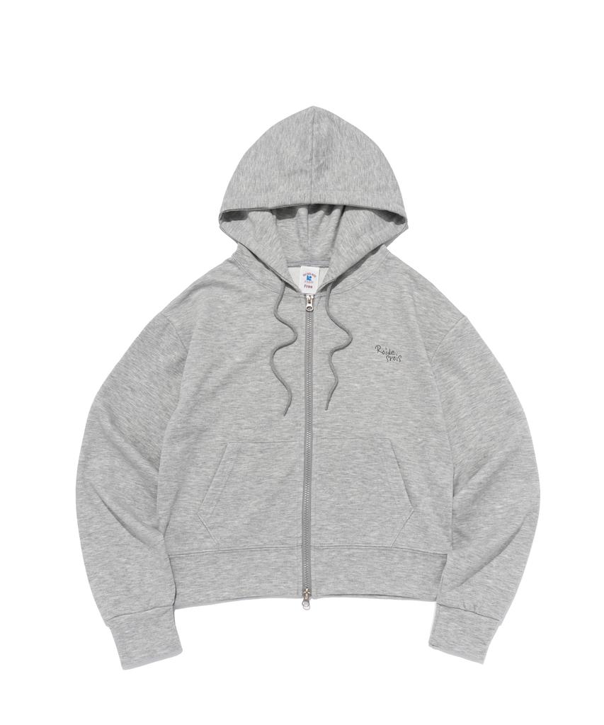 Roidesrois Lovely Graphic Zip-Up Hoodie Training Set (Gray)