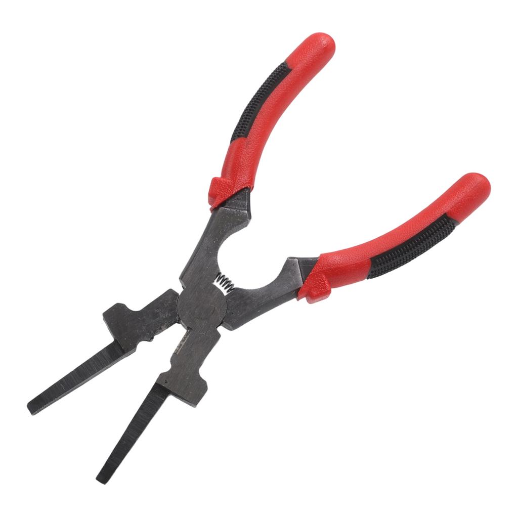 Red Welding Tool Multi-Function Pliers Built-in Wire Cutter High Carbon Steel Construction Handle Width 115mm Welding Operations