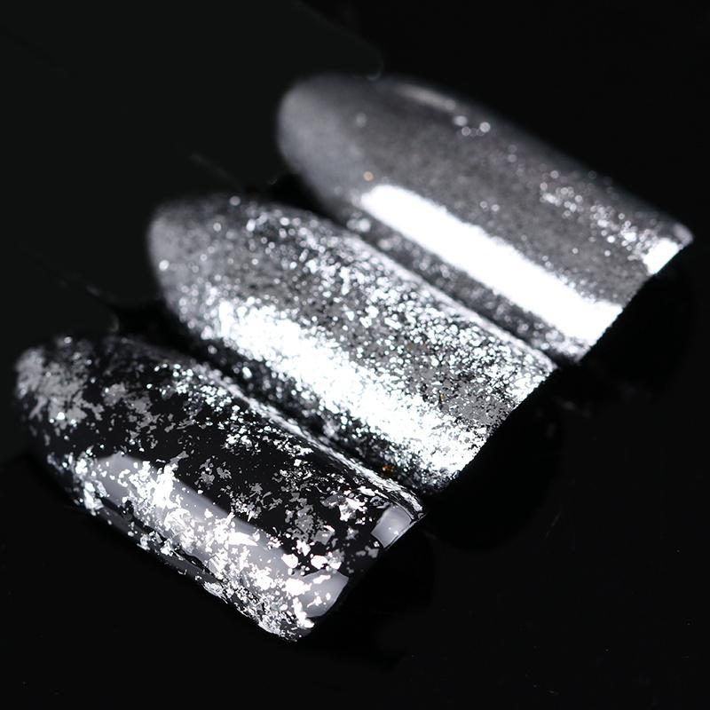 Silver Gold Flakes Nail Aluminum Sequins 0.2g Bling Mirror Nail Glitters Powder Nail Art Decoration