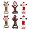 Christmas Dogs Toy Bites-Resist Stuffed Toy Funny Interactive Elasticity Dogs Chew Toy for Outdoor Dogs Tooth Molar Tool