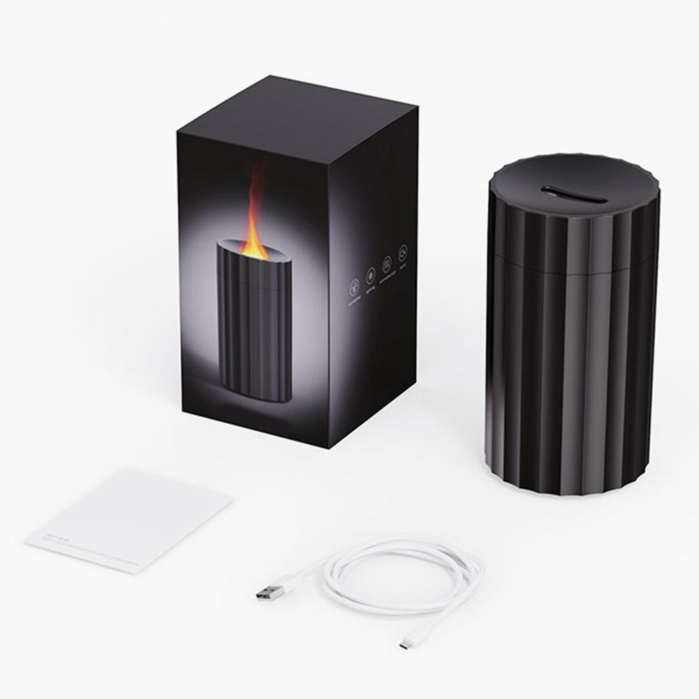 Aroma Diffuser Essential Oil Lamp 100ml USB Portable Air Humidifier With Color Flame Night Light Flame Diffuser For Essential