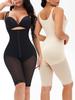 Body Shapewear Grande Taille à Bretelles Étendues, Fermeture Éclair Avant à Crochets, Contrôle du Ventre, Rehausseur de Fesses