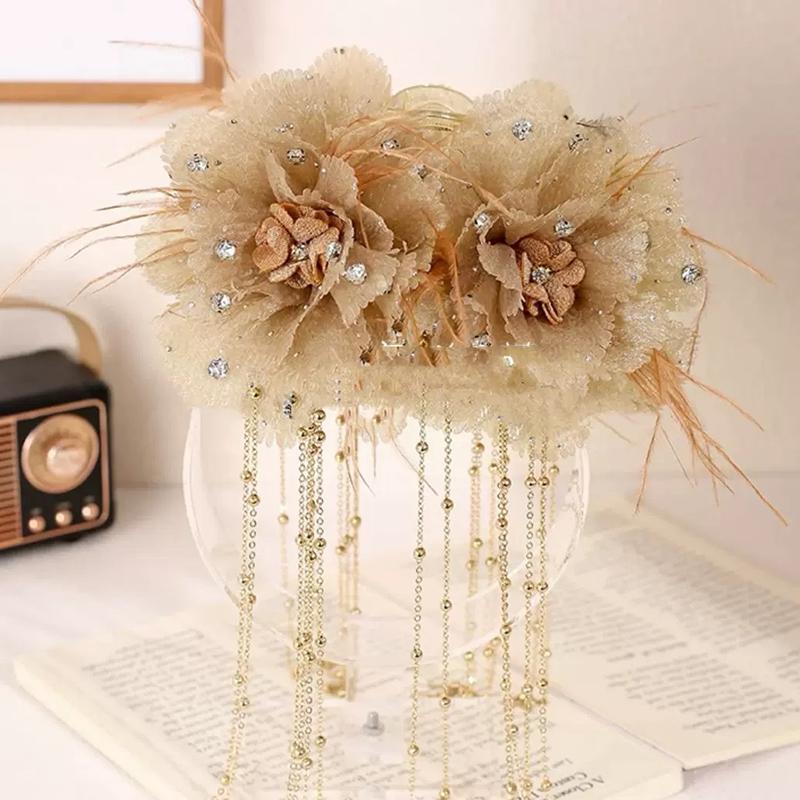Elegant Tassels Floral Hair Clip For Women Girls Versatile Tassel Shark Clip  Ponytail Hair Clip Exquisite Hair Accessory