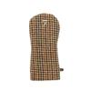 Marushin Golf Headcover, UK MOON Sepia Herringbone, Beginner, 0415006500