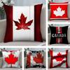 Canada Canadian Flag CA Leaf Pillow Case Plush Fabric Soft Double Sided Print Home Sofa High Quality Cushion Cover Throw