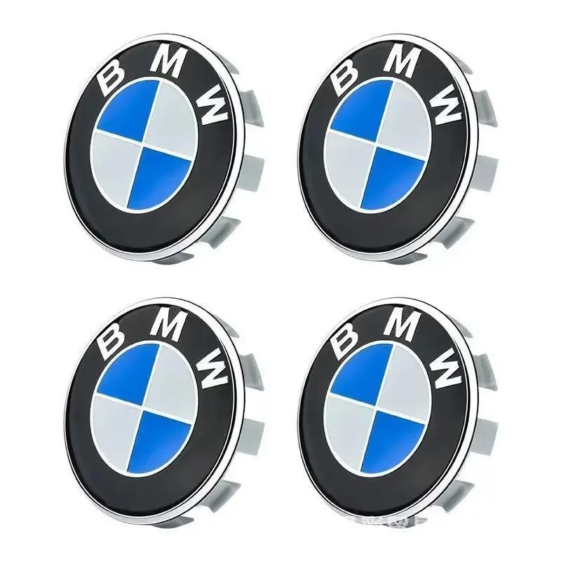 4 PIÈCES BMW Cache-moyeux 68mm 56mm Bleu blanc Pour BMW E46 E90 E30 F10 F30 X5 X3 E39 F25 E60 E91 E87 Accessoires Voiture M