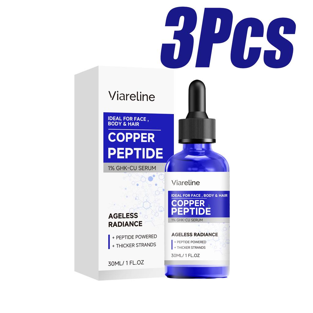 Copper Peptide Serum 1% GHK-Cu Serum for Face Body Hair Repair Firming Even Skin Tone Brightening Nourishing Skin Fast-Absorbing