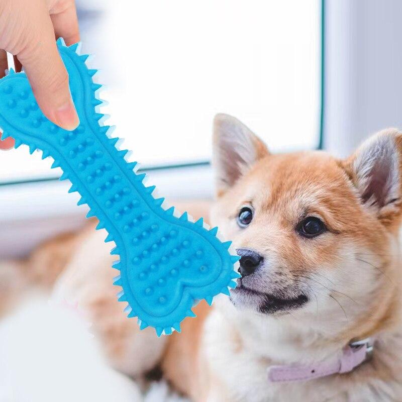 1PC Giocattolo da Masticare per Animali Domestici Gomma Morbida Resistente ai Morsi Forma di Osso Giocattoli da Masticare per la Pulizia dei Denti per Cani di Piccola Taglia Addestramento Forniture per Animali Domestici