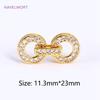 18K Gold Plated Pearl Clasp Connector,Clasps For Jewelry,Brass Fasteners Lock Clasp Accessories DIY Jewelry Making Supplies