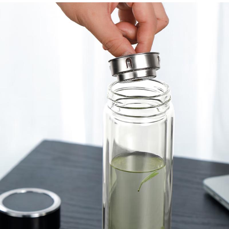 FUGUANG Mingcheng Antibacterial Double-Layer Glass Cup