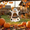 Durable Resin Bird Feeder Halloween Ghost Feeder, Outdoor Hanging Big Mouth Wild Feeding Spooky Yard Decor Station, Statue for Outside Garden Backyard