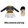 3Pcs Halloween Girls Costumes Rumi Pop Singers Clothes Demon Hunters Zoey Mira Tops Skirt Dance Outfits Set Matching Outfits