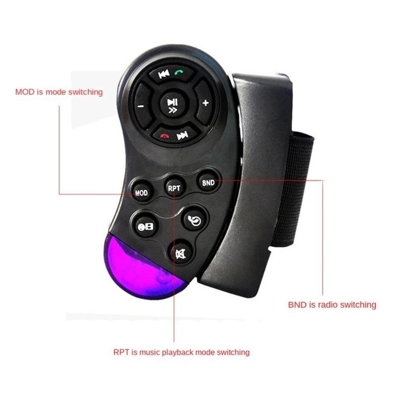 Commutateur de télécommande de volant de voiture sans fil à 11 touches, contrôleur universel pour autoradio DVD VCD lecteur de musique multimédia