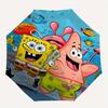 1pc SpongeBob SquarePants Automatic Opening/Closing Umbrella - Portable 3-Fold Design with 8-Bone Iron Frame, Outdoor, for Fans, Travelers, Daily