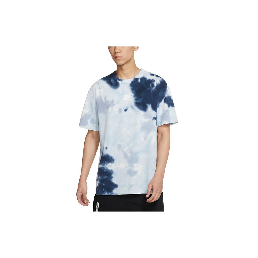 Nike Tie-Dye Print Loose-Fit Sports Short-Sleeve T-Shirt Men Tops Slate-Blue DD2721-104