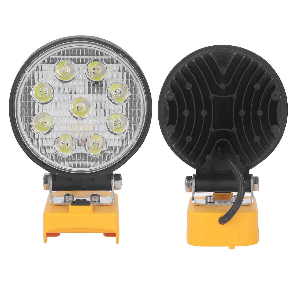27W LED Work Light 18V Lithium Battery Powered Portable Lamp for Outdoor Emergency Lighting 14‑22V