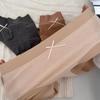 3pcs Simple Brushed Women's Melange All-Enveloping Hip Mid-Rise Solid Color Briefs