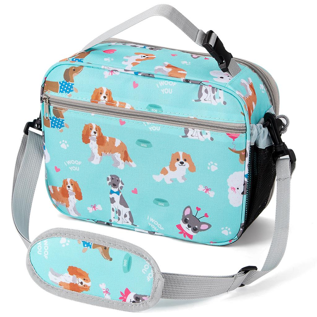 Cartoon Insulated Lunch Bag Cute Floral Printed Food Handbags Portable Thermal Lunch Bag Fresh-Keeping Bag Tote for Student