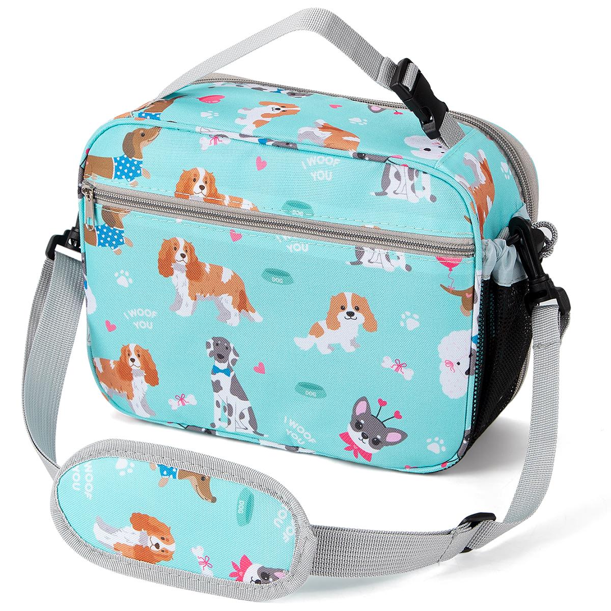 Мультяшная термосумка для ланча для студента портативный пищевой термоконтейнер водонепроницаемый офисный ланч-бокс с плечевым ремнем изолированный чехол 2640₽