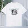 2025 Cotton Fashion Trendy Full Tape Explosion Printed T-shirt Cotton Loose Men's Casual Women's Versatile Short Sleeve T-shirt