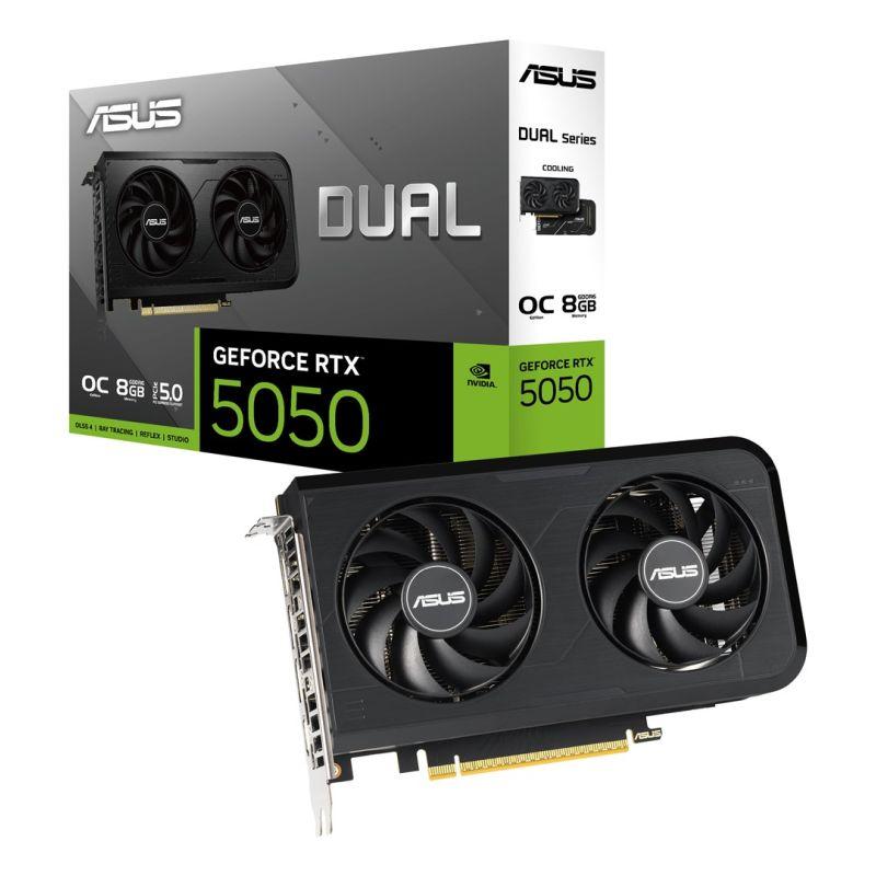 ASUS dual-rtx5050-o8g graphics card 8GB GDDR6 Black