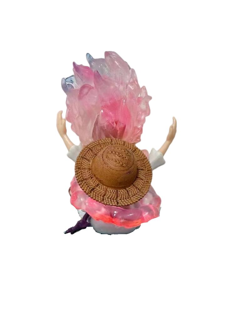 One Piece Q Version Gear Fifth 5 Sun God Nika Luffy ПВХ Аниме Рисунок Модель Улыбающаяся — фото 3