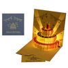 3D Pop up Happy Birthday Cake Led Light Foldable Paper Cards for Birthday