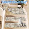 Good-Edging Stair Treads Non-Slip Carpet Mat, 32In X 20In Indoor Stair Runners For Wooden Steps, Rubber Backing Stair Rugs