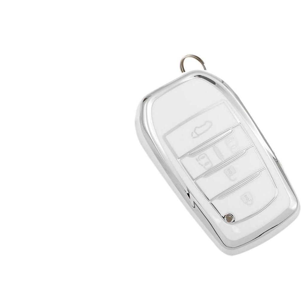 New Voxy 90 Series Key Case Noah 90 Series Sienta Key Cover NOAH VOXY Lightweight Silver [ZANEKO] (5 Buttons, White)