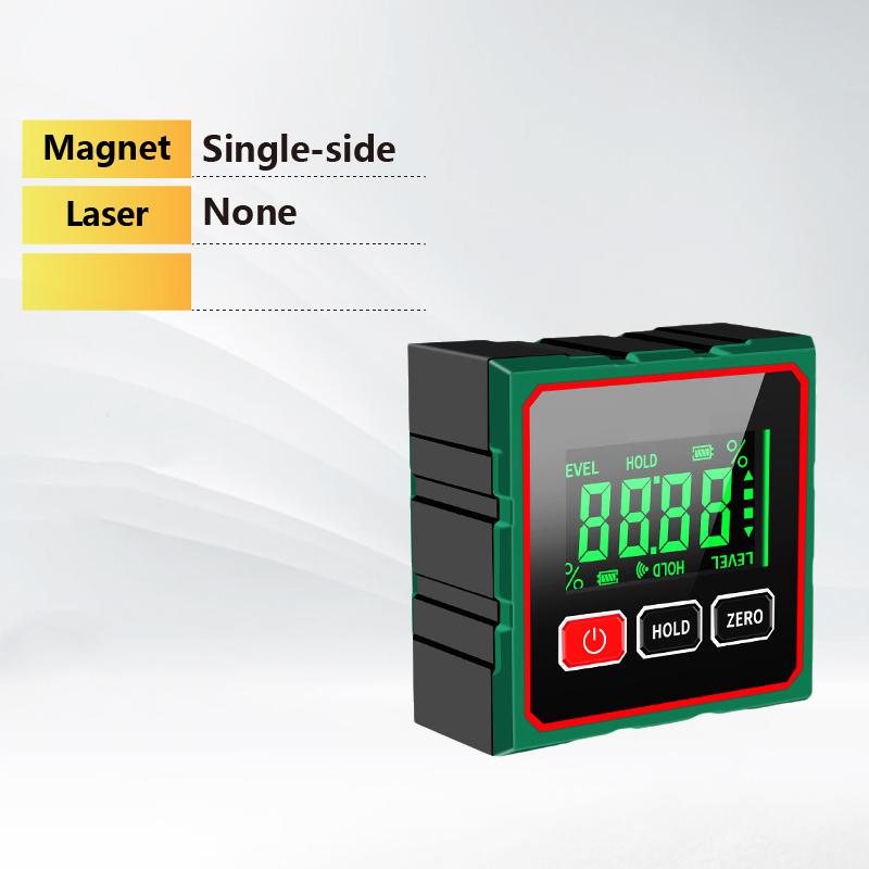 Mini Digital Inclinometer Magnetic Protractor Angle Gauge with Laser Level for Woodworking Metal Fabrication DIY No-laser