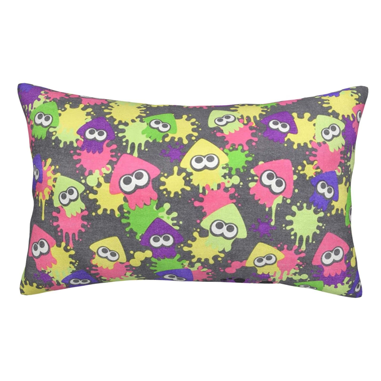 

Splatoon Pillow Cover Dust Mite Odor Pillowcase Soft and Comfortable Interior Sofa Decor Pillow Cover Cushion Cover Envelope Pillow Cover Suitable for