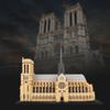 LULUFUN Katedra Notre Dame Mini Bloki Budowlane Mini Zamek 3D Notre Dame de Paris Montaż Dzieci i Świętowanie Nowe Urodziny Prezent Świąteczny Zabawka,