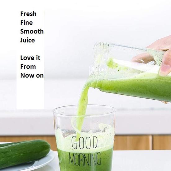 Portable Home USB Electric Fruit Extractor Rechargeable 4-Blade Juice Blender