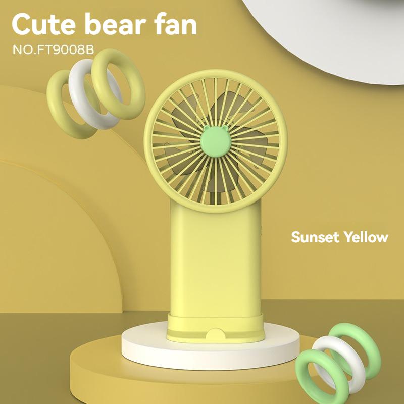 2024 New Handheld Small Fan Rechargeable Mini USB Desktop Electric Fan for Students Silent and Convenient Portable Fan