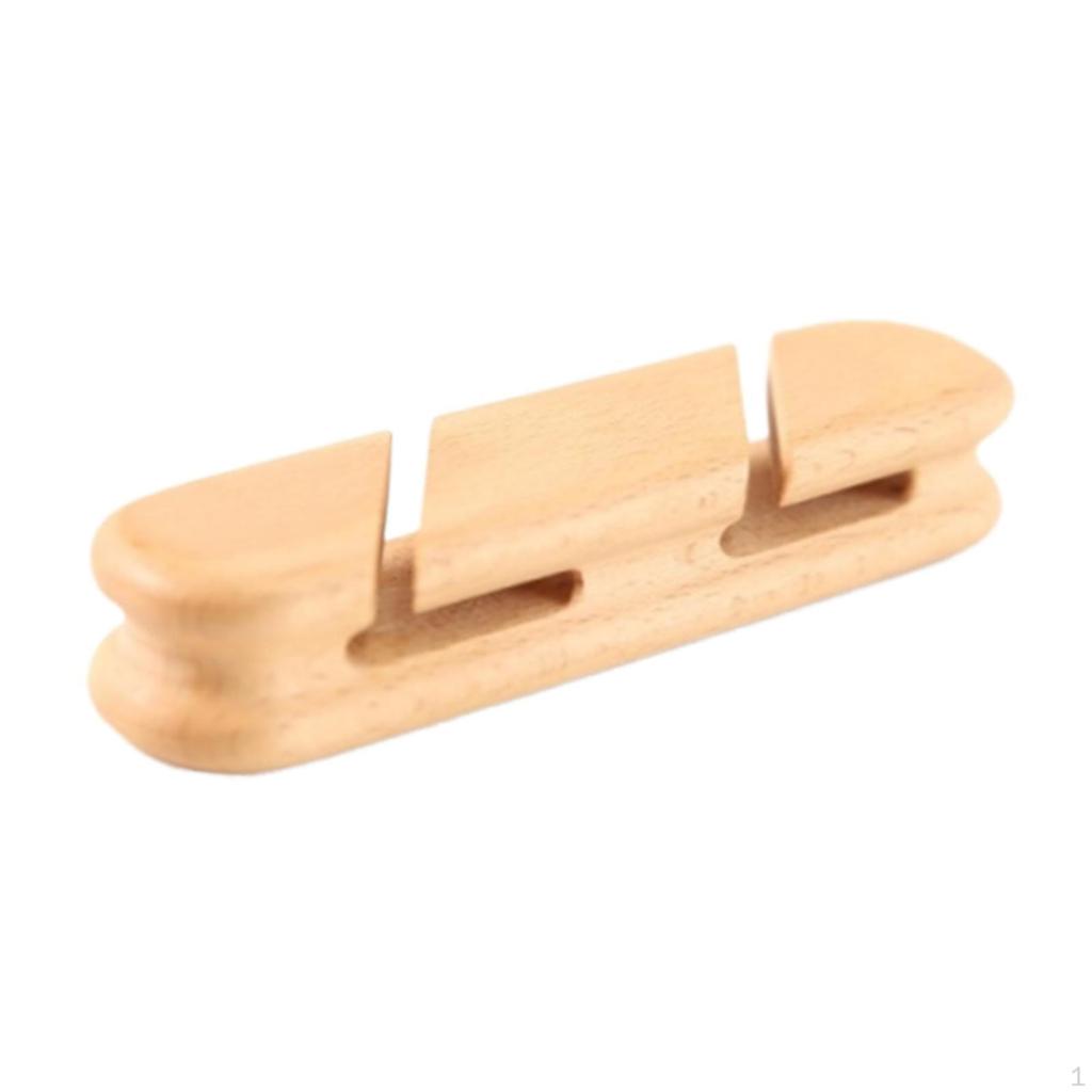 Cable Management Holder Clips Wooden Multipurpose Cord Holders Organizer for USB Charging