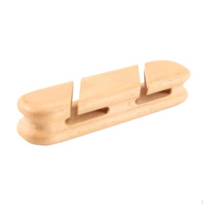 Cable Management Holder Clips Wooden Multipurpose Cord Holders Organizer for USB Charging
